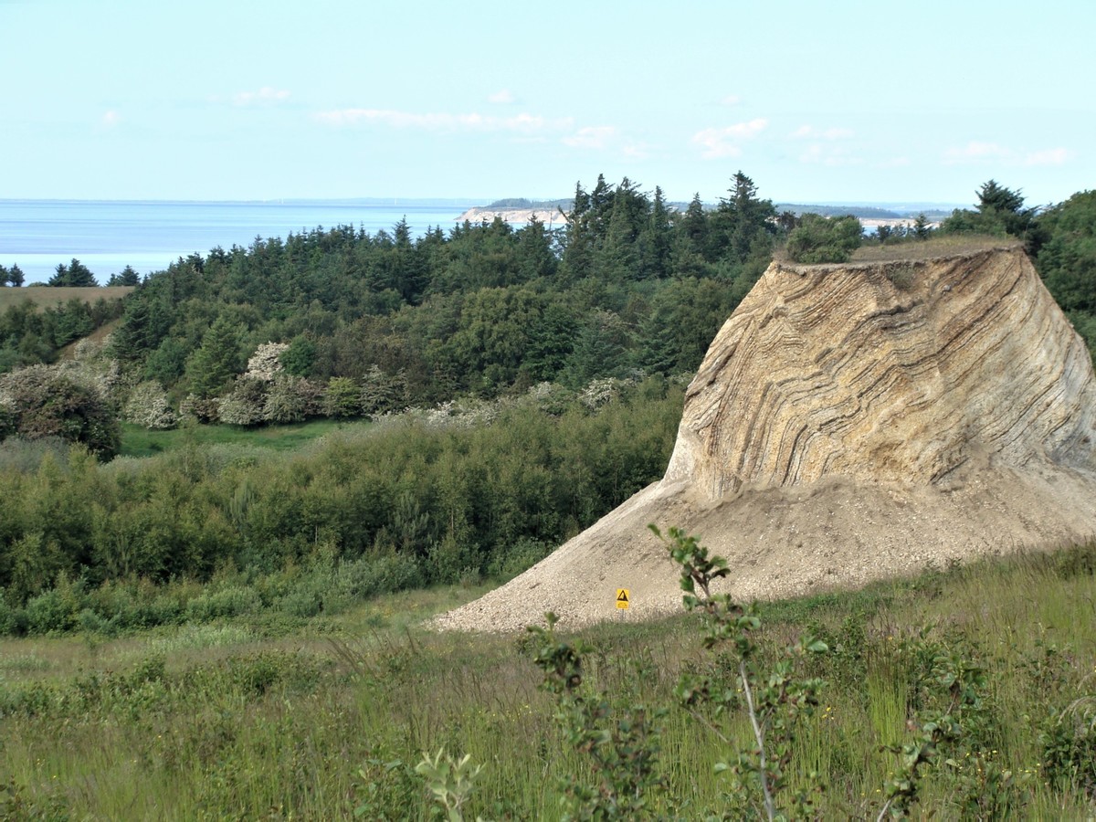 Fur- die schönste Insel im Limfjord, Dänemark. Molersteilfelsen und